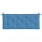 Preview: Gartenbank-Auflage Melange Blau 120x50x7 cm Stoff