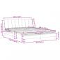 Preview: Bett mit Matratze Hellgrau 160x200 cm Samt