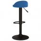 Preview: Barhocker 2 Stk. Blau Samt