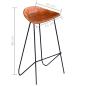 Preview: Barhocker 6 Stk. Braun Echtleder