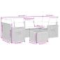 Preview: 7-tlg. Garten-Sofagarnitur mit Kissen Schwarz Poly Rattan