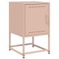 Preview: Nachttische 2 Stk. Rosa 36x39x60,5 cm Stahl