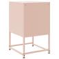 Preview: Nachttische 2 Stk. Rosa 36x39x60,5 cm Stahl