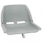 Preview: 4-tlg. Bootssitz-Set Klappbar Kein Kissen Grau 48x51x41 cm