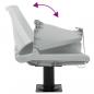Preview: 4-tlg. Bootssitz-Set Klappbar Kein Kissen Grau 48x51x41 cm