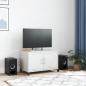 Preview: TV-Schrank Weiß 68x39x43,5 cm Stahl