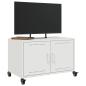 Preview: TV-Schrank Weiß 68x39x43,5 cm Stahl