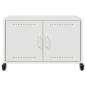 Preview: TV-Schrank Weiß 68x39x43,5 cm Stahl