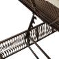 Preview: Sonnenliegen 2 Stk. mit Tisch Braun Poly Rattan