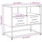 Preview: TV-Schrank Senfgelb 68x39x60,5 cm Stahl