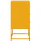 Preview: Nachttische 2 Stk. Senfgelb 36x39x78 cm Stahl