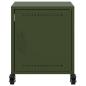 Preview: Nachttisch Olivgrün 36x39x43,5 cm Stahl