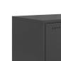 Preview: TV-Schrank Schwarz 100,5x39x43,5 cm Stahl