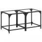 Preview: Couchtische mit Glasplatte 2 Stk. Transparent 40x40x40 cm Stahl