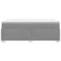 Preview: Boxspringbett mit Matratze Hellgrau 120x190 cm Stoff