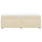 Preview: Boxspringbett mit Matratze Creme 90x190 cm Stoff