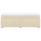 Preview: Boxspringbett mit Matratze Creme 100x200 cm Stoff