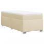 Preview: Boxspringbett mit Matratze Creme 80x200 cm Stoff