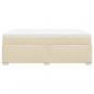 Preview: Boxspringbett mit Matratze Creme 160x200 cm Stoff