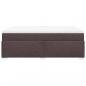 Preview: Boxspringbett mit Matratze Dunkelbraun 140x200 cm Stoff