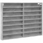 Preview: Vitrinenschrank Betongrau 100x8,5x75 cm Holzwerkstoff
