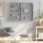 Preview: Vitrinenschrank Betongrau 100x8,5x75 cm Holzwerkstoff