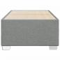 Preview: Bettgestell ohne Matratze Hellgrau 80x200 cm Stoff