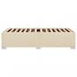 Preview: Bettgestell Creme 80x200 cm Stoff