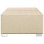 Preview: Bettgestell ohne Matratze Creme 100x200 cm Stoff