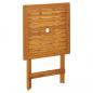 Preview: 3-tlg. Bistro-Set Schwarz Poly Rattan und Massivholz