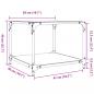 Preview: Couchtische mit Glasplatte 2 Stk. Schwarz 50x50x40 cm Stahl