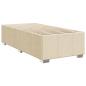Preview: Boxspringbett mit Matratze Creme 90x200 cm Stoff