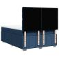 Preview: Boxspringbett mit Matratze Blau 140x200 cm Stoff