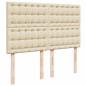 Preview: Boxspringbett mit Matratze Creme 140x200 cm Stoff