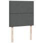 Preview: Boxspringbett mit Matratze Dunkelgrau 90x200 cm Stoff