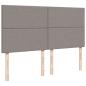 Preview: Boxspringbett mit Matratze Taupe 180x200 cm Stoff