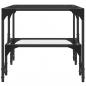 Preview: Couchtisch mit Glasplatte Transparent 98,5x50x45 cm Stahl