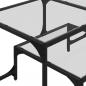 Preview: Couchtisch mit Glasplatte Transparent 98,5x50x45 cm Stahl