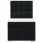 Preview: Boxspringbett mit Matratze Schwarz 90x200 cm Stoff