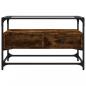 Preview: TV-Schrank mit Glasplatte Räuchereiche 80x35x51cm Holzwerkstoff