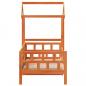 Preview: Tagesbett mit Dach Wachsbraun 90x190 cm Massivholz Kiefer