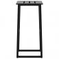 Preview: Barhocker 2 Stk. Schwarz 38x38x80 cm Pulverbeschichteter Stahl
