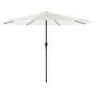 Preview: Sonnenschirm mit Stahlmast Weiß 388x388x248 cm
