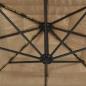 Preview: Sonnenschirm mit Stahlmast Braun 324x324x247 cm