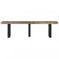 Preview: Bank 160 cm Massives Altholz und Stahl