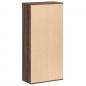 Preview: Bücherregal Braun Eichen-Optik 50x25x105 cm Holzwerkstoff