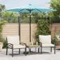 Preview: ARDEBO.de - Sonnenschirm mit Stahlmast Blau 223x223x213 cm