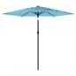 Preview: Sonnenschirm mit Stahlmast Blau 223x223x213 cm