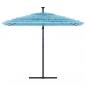 Preview: Sonnenschirm mit Stahlmast Blau 269x269x235 cm