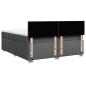 Preview: Boxspringbett mit Matratze Dunkelgrau 180x200 cm Stoff